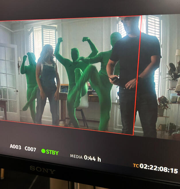 Greenscreen for commercial